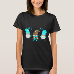 Tre Gnomes Lycklig Pi Day Math Älskare Lacher Math T Shirt