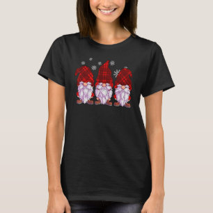 Tre Gnomes Manar Women Red Buffalo Play Christma T Shirt