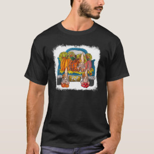 Tre Gnomes Pumpkin Leopard Solros Lastbil Farm T Shirt