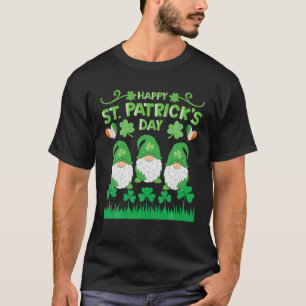 Tre Gnomes Shamrock Irish Family Matching St Pat T Shirt