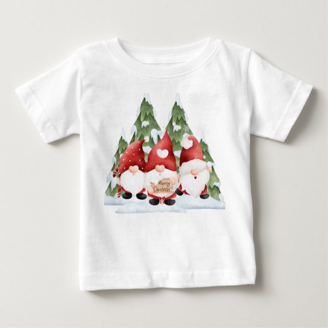 Tre God jul, Baby T-Shirt (Framsida)