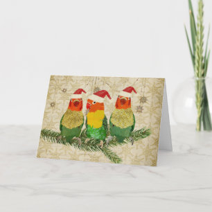 Tre Golden Birds-julkort Helgkort