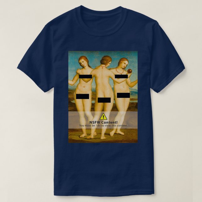Tre graces censurerade 2 t shirt (Design framsida)