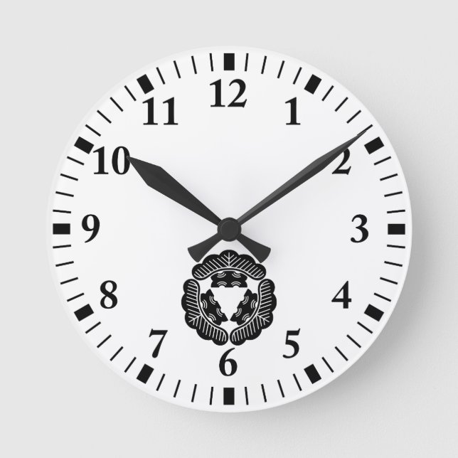 Tre gräs rund klocka (Framsida)