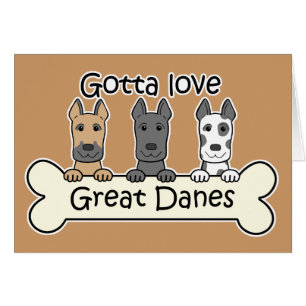 Tre great dane OBS kort