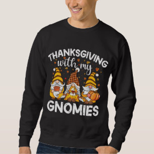 Tre grindar med pumpkrydda Fall Yall aut Lång Ärmad Tröja
