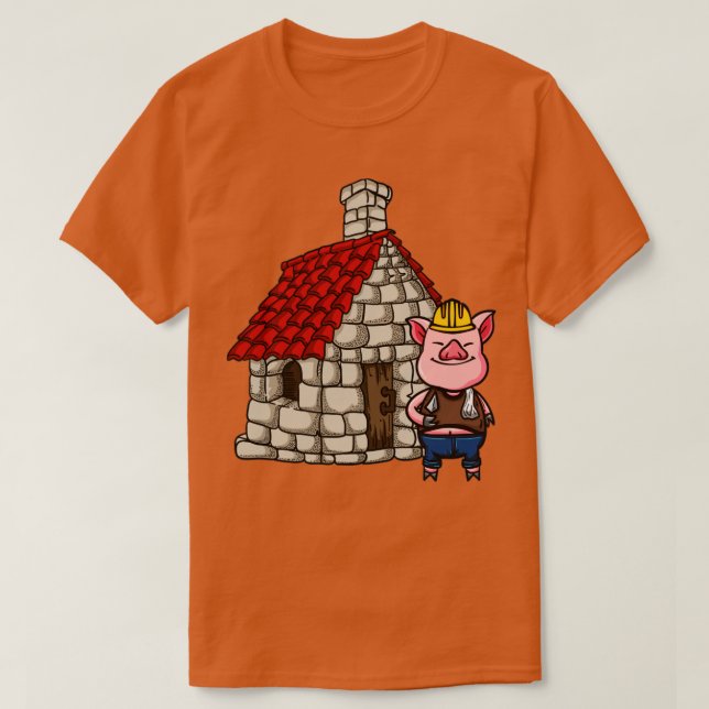 Tre Grisar Brick House Lazy Halloween Costume T Shirt (Design framsida)