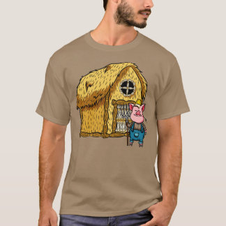 Tre Grisar Straw House Lazy Halloween Costume T Shirt