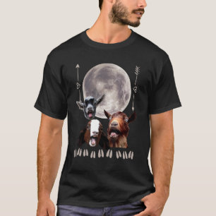 Tre grisgetter Måne Design 3 Baby getter Måne Co. T Shirt