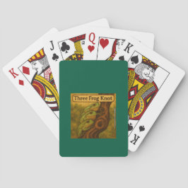 Tre Groda Knut – Whimsisk Groddjur Ordlek Konst Casinokort