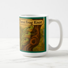 Tre Groda Knut – Whimsisk Groddjurs Ordlek Konst Kaffemugg