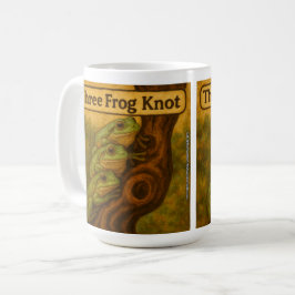 Tre Groda Knut – Whimsisk Groddjurs Ordlek Konst Kaffemugg