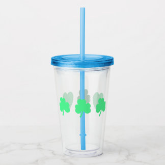 Tre gröna Shamrock Treenighet Take Away Mugg