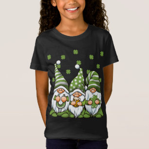 Tre Gröntar Irish Gnomes Shamrock Klöver St. Patri T Shirt