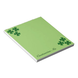 Tre Gröntar Shamrocks Anteckningsblock