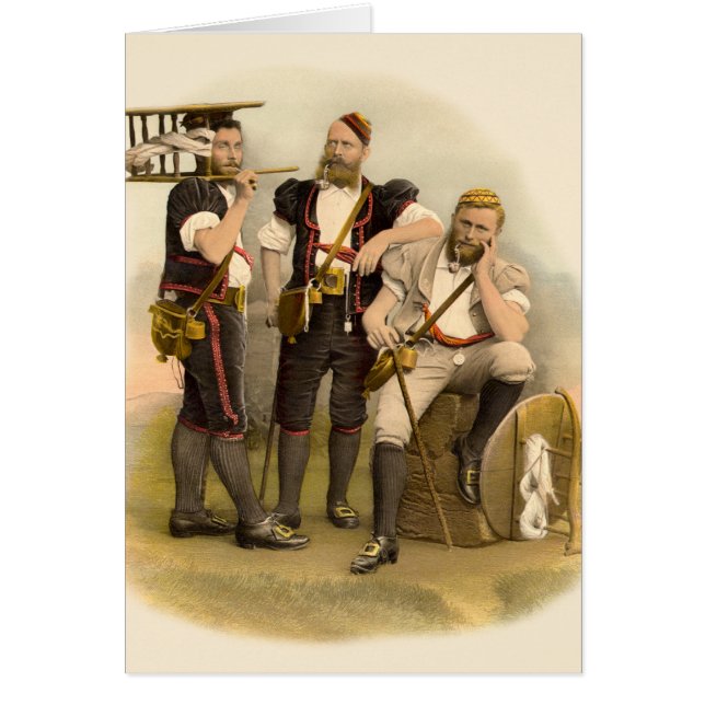 Tre GruyereCheesemakers - Greyerzer Sennen Hälsningskort (Framsidan)