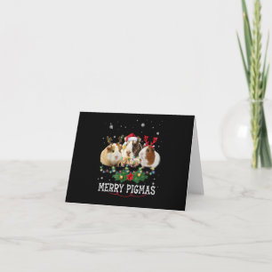 Tre Guineas Gris-jul Ljus Santa Hat Kort