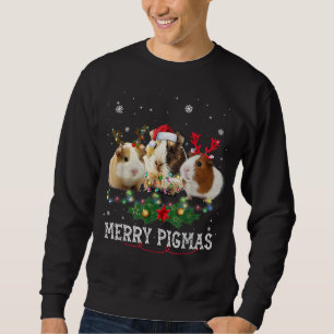 Tre Guineas jultomte Ljus Santa Hat Gris Lång Ärmad Tröja