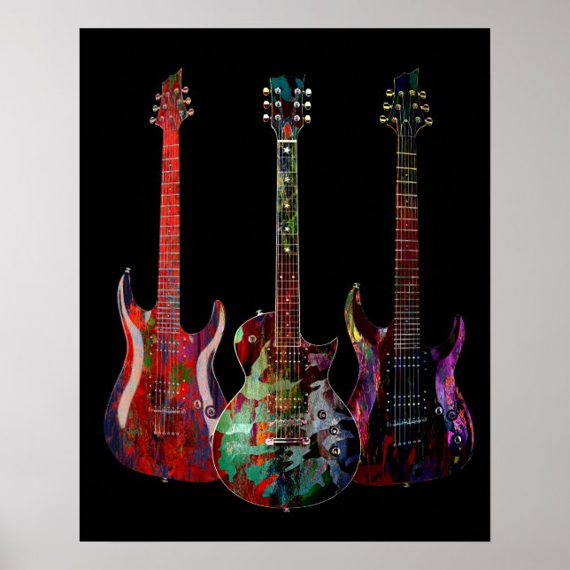 Tre Guitars Poster (Framsidan)