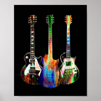 Tre Guitars Poster
