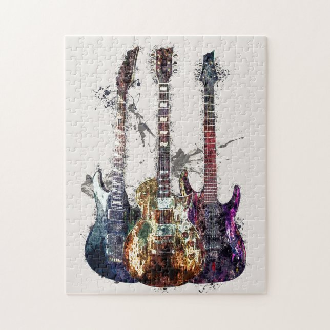 Tre Guitars Pussel (Vertikal)