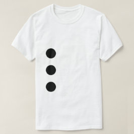 Tre Hål Slår Pappra kostnader T Shirt