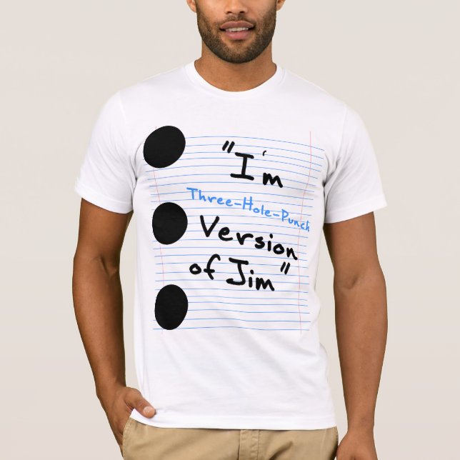 Tre-Hål-Stansmaskin Jim utslagsplats Tee (Framsida)