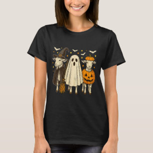 Tre Halloween Getter Cosplay Häxa Boo Skulpterad P T Shirt