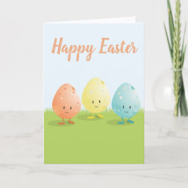 Tre hälsningkort för påskägg | helgkort