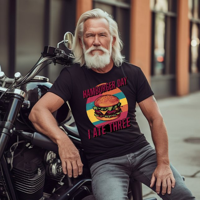 Tre Hamburger Day Firande T Shirt (Skapare uppladdad)