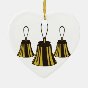 Tre Handbells Julgransprydnad Keramik