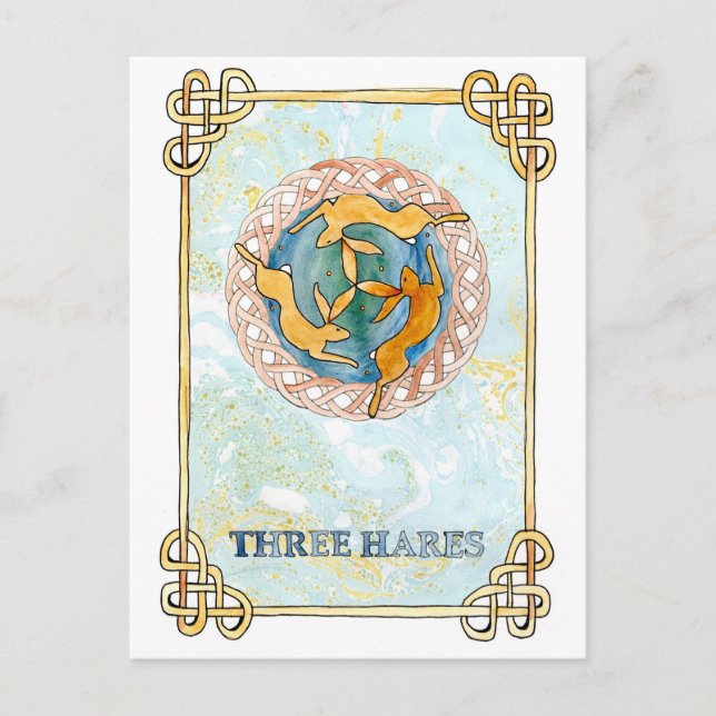 Tre Hares vykort (Framsida)