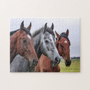 Tre hästar Jigszle Puzzle Pussel