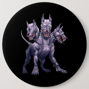 Tre Headed Hund Cerberus Knapp