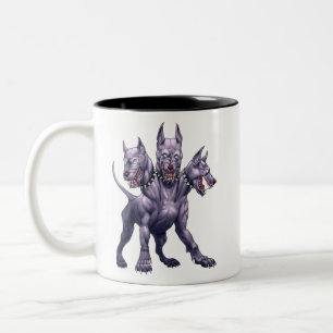 Tre Headed Hund Cerberus Två-Tonad Mugg