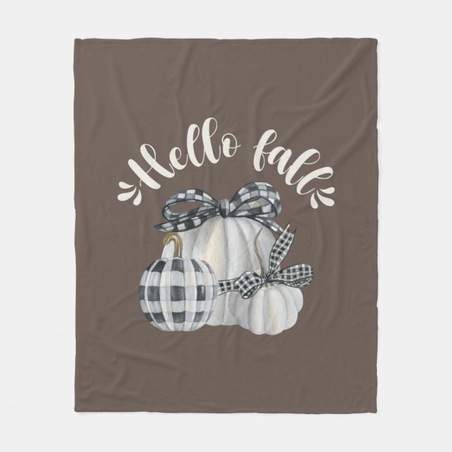 Tre Hejer för Pumpkin Fall Fleecefilt (Framsidan)