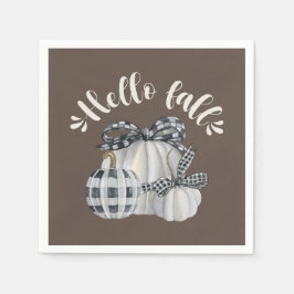 Tre Hejer för Pumpkin Fall Pappersservett