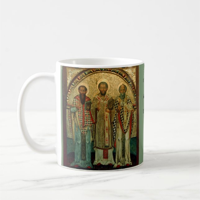 Tre Heligor Hierarki l Ortodox Church l Icon l Kaffemugg (Vänster)