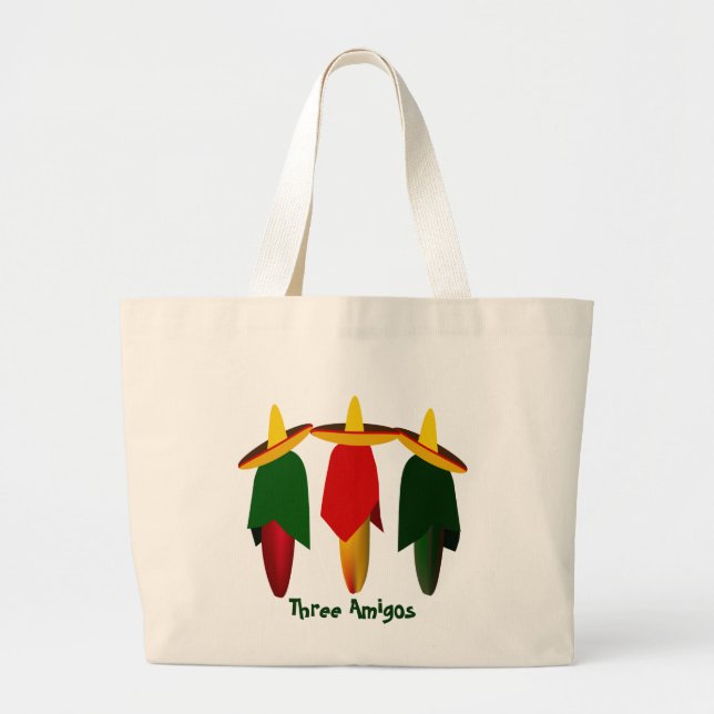 Tre Hett Peppers Tote Bag Jumbo Tygkasse (Framsidan)
