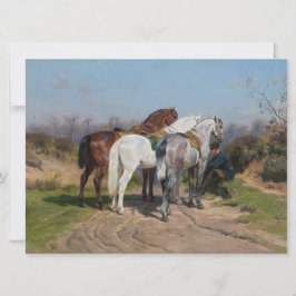 Tre hingstar (av Rosa Bonheur) Kort