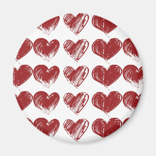 Tre hjärtor magnet