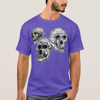 Tre homogena Döskallar T Shirt