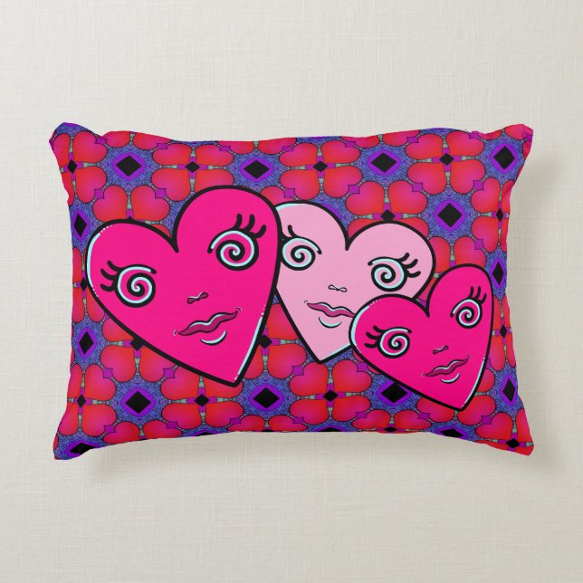 Tre hörn prydnadskudde (Framsidan)