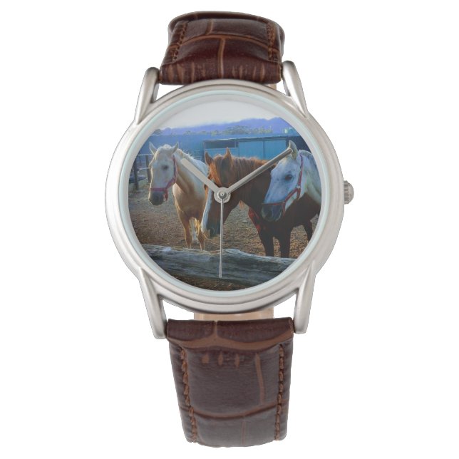 Tre Horses Wristwatch Armbandsur (Framsida)
