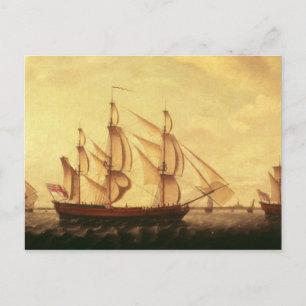 Tre Hudson Bay-fraktaser i Thames Vykort