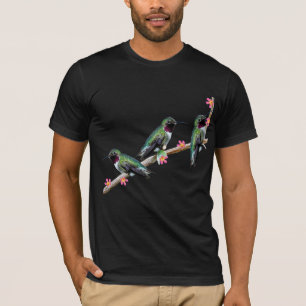 Tre Hummingbird på en gren Floss Silt T Shirt
