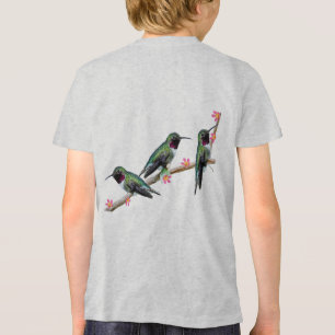Tre Hummingbird på en gren Floss Silt T Shirt