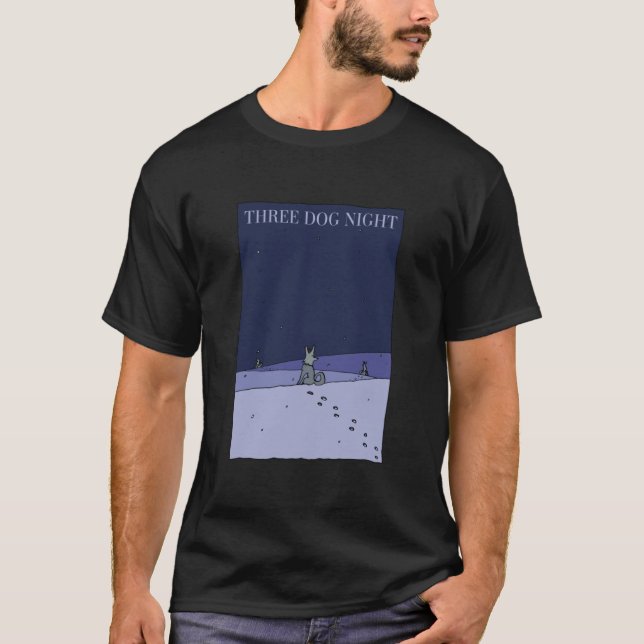 Tre Hund i natt - II Klassisk T Shirt (Framsida)