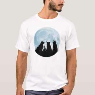 Tre hundar på natt tee shirt