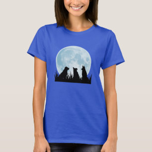 Tre hundar på natten t-shirt